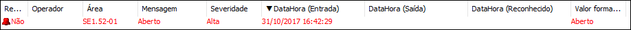 Aplicação em execução Aplicação em execução
