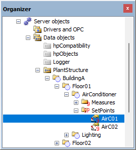 Configuração de objetos Parameter