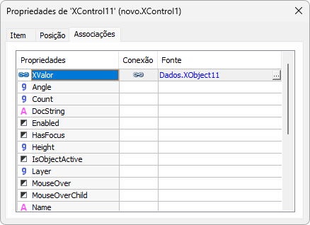Associação na Propriedade XValor