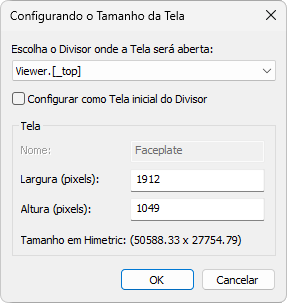 Configurando o tamanho da Tela