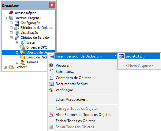 Inserindo um Servidor de Dados