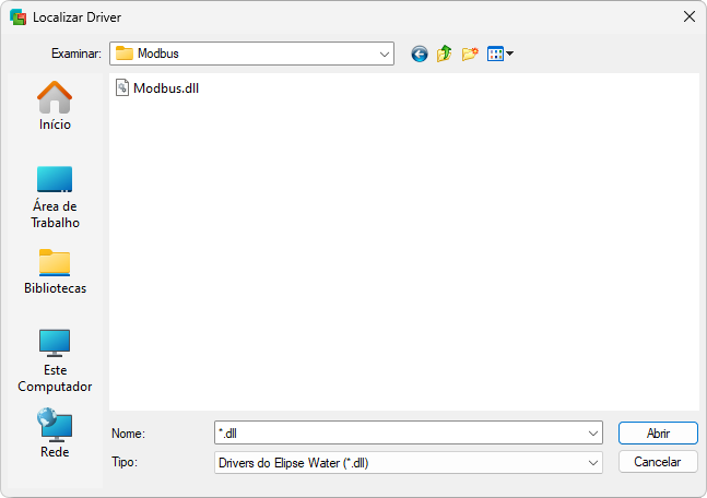 Janela Localizar Driver
