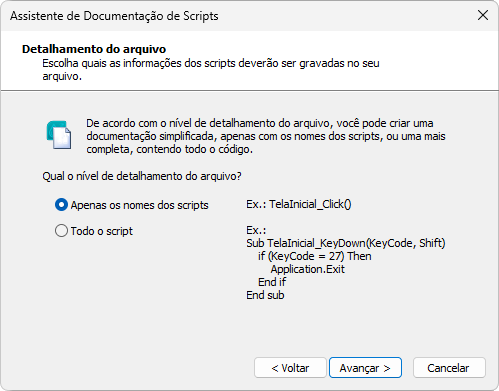 Detalhamento do arquivo