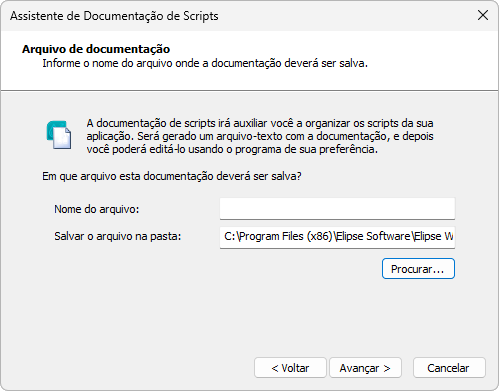 Arquivo de documentação de scripts