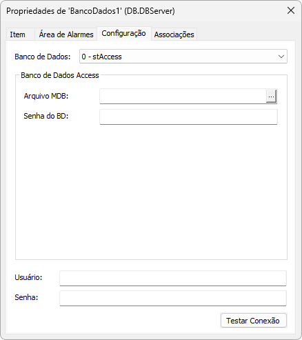 Configurações para Bancos de Dados Access