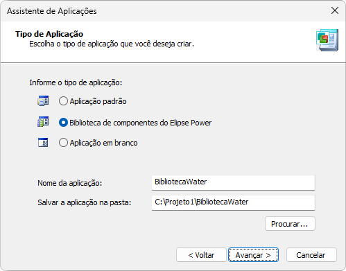 Criação de uma biblioteca do usuário (ElipseX)