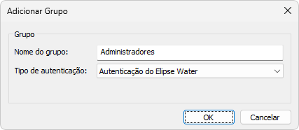 Janela Adicionar Grupo Janela Adicionar Grupo