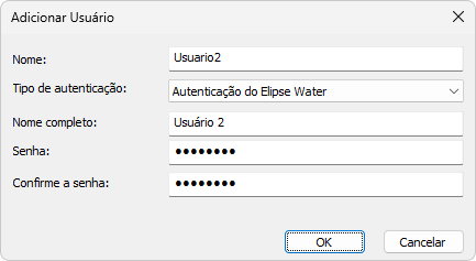 Janela Adicionar Usuário Janela Adicionar Usuário