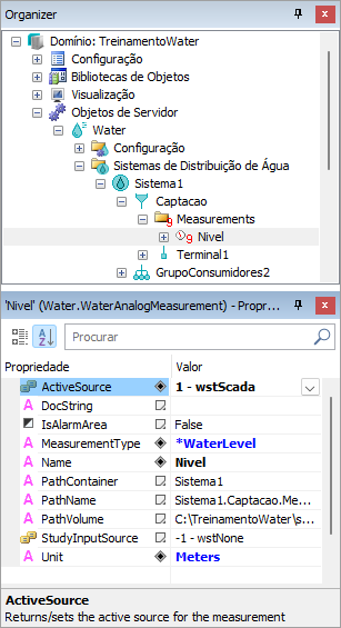 Propriedade ActiveSource das Medidas Propriedade ActiveSource das Medidas